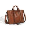 Bag Women's New Fashion Soft Leather Large-capacity Tote Bag Shoulder Handbag