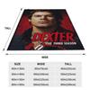 Dexter Morgan 3 Flannel Throw Blankets Blanket for Sofa Office Ultra-Soft Bedroom Quilt