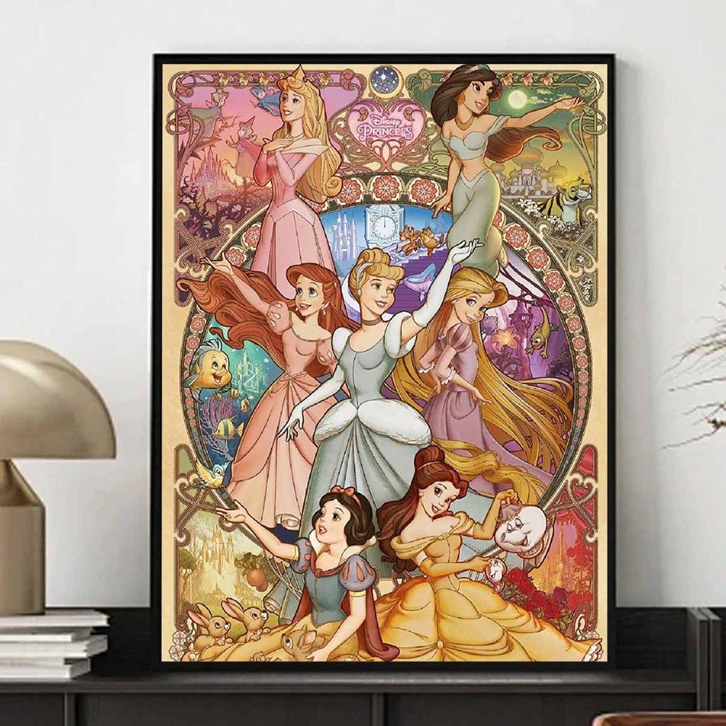 Disney Snow White Cross Stitch Diamond Cross Stitch Themed Artwork Cartoon 5D Diamond Cross Stitch Mosaic Home Decor Gift