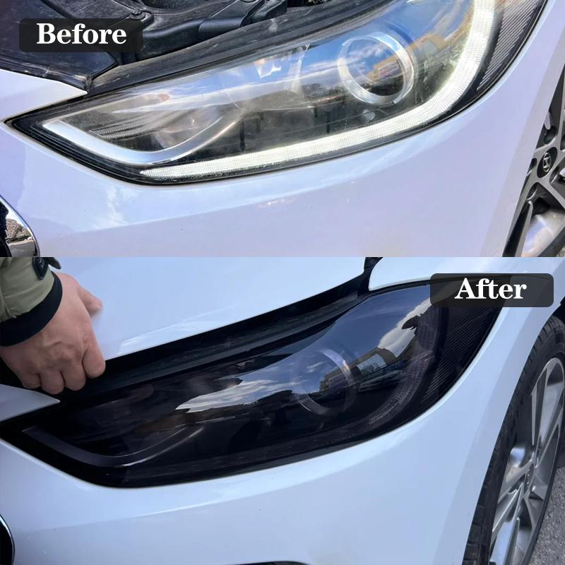 High Quality TPU PPF Film 0.3*3M/2M/1M/0.5M Car Headlight Protective Film Self-healing Anti Scratches Light Black/ Smoked Black
