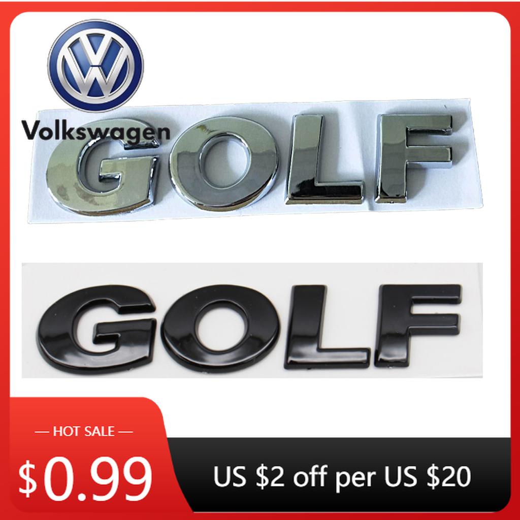 2026 Hot VOLKSWAGEN 1pc Car Sticker Rear Trunk Word Logo Emblem Chrome Letters For VW GOLF 4 5 6 7 GTI R-Line R32 MK4 MK5 MK6 MK zk4