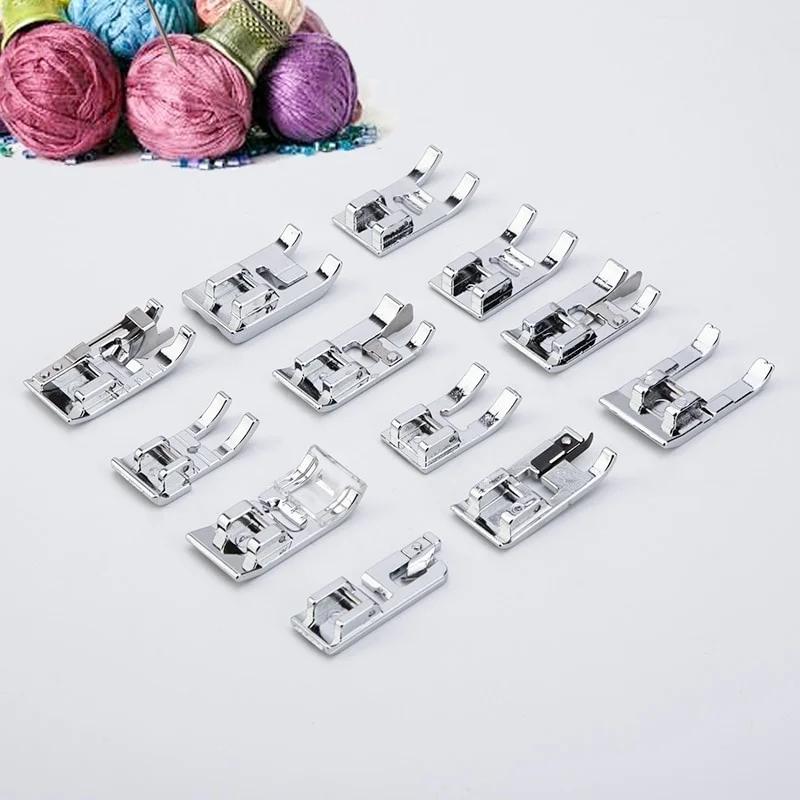 32-52pcs/Set Sewing Machine Presser Foot Press For Brother Singer Kit Braiding Blind Stitch OverLock Zipper Ruler Parts