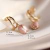1 Pair Long Tulip Drop Earrings with Enamel Design – Fashionable Women's Enamel Flower Earrings, Cute Dangle for Daily Wear & Gift