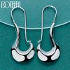 925 Sterling Silver Beautiful Geometric Earrings Fashionable Wedding Jewelry