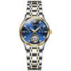 OLEVS Ladies Automatic Mechanical Watch Waterproof Luminous Diamond Blue Ladies Watch