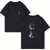 Funny Unicorn Cartoon Graphic T Shirt Back Print Weird Rainbow Unisexe Unicorn Tee Y2K Streetwear Cotton Short Sleeve