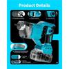 Cordless Concrete Vibrator With 6000RPM High-Frequency Vibration For Makita 600W Motor(Battery Not Included)