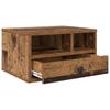 Printer Stand Reclaimed Wood Look 40 x 32 x 24 cm Particleboard