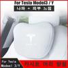 For Tesla Model 3 Y Flocking/Leather Car Seat Neck Pillow Soft Memory Neck Pillow High-Quality Headrest Lumbar Support