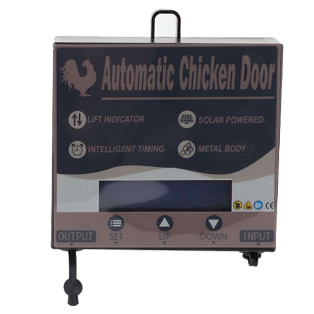 Automatic Chicken Coop Door with Time Setting Rolling Curtain Chicken Door Opener for Duck Goose