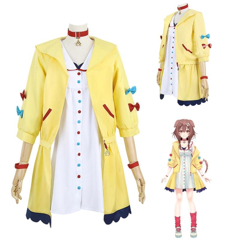 Vtuber Idol Virtual Inugami Korone Cosplay Costume Fullsuit Halloween Prop Party
