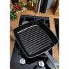STAUB 405011080 Amerikanischer Quadratgrill Durchmesser 26cm Pfanne, Graphit,