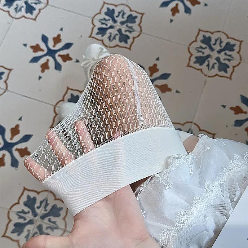 Women Stockings Hollow Out Sexy Lace Floral Mesh Fishnet Stockings Thigh High Socks JK Girls Knee High Socks Thigh High Stocking