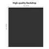 Photography Background Kit with 2x2m Adjustable T Shaped Backdrop Stand + 2x2m Black Backdrop Black Screen Backdrop Kit