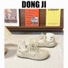 Dexun shoes women's 2025 early spring new inner height increase puff big head casual versatile sports women's shoes Forrest Gump shoes board shoes