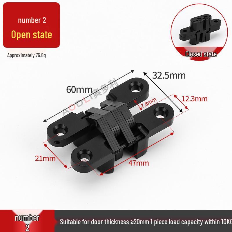Hidden Concealed Hinge for Folding Wooden Doors - Accessories