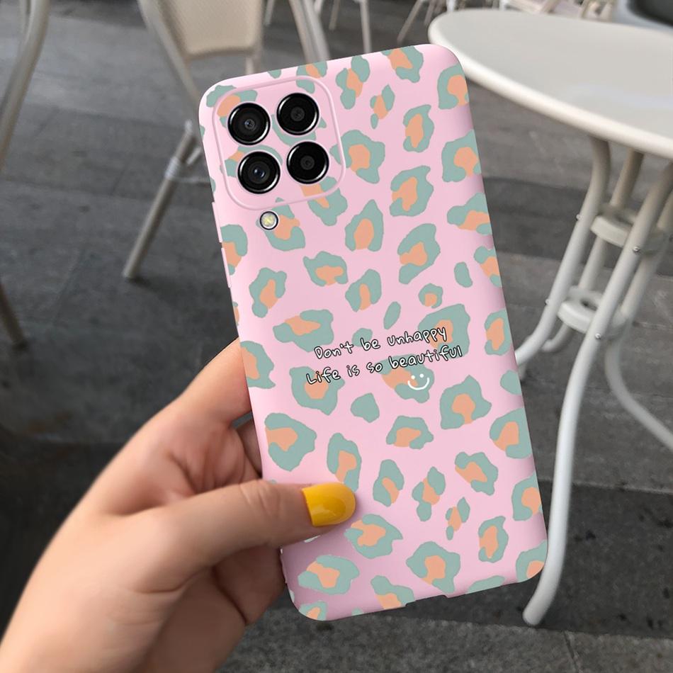 For Samsung Galaxy M53 Phone Case Fashion Cute Pattern Macaroon Silicone Soft Cases For Samsung M53 M33 M22 4G 5G Back Cover