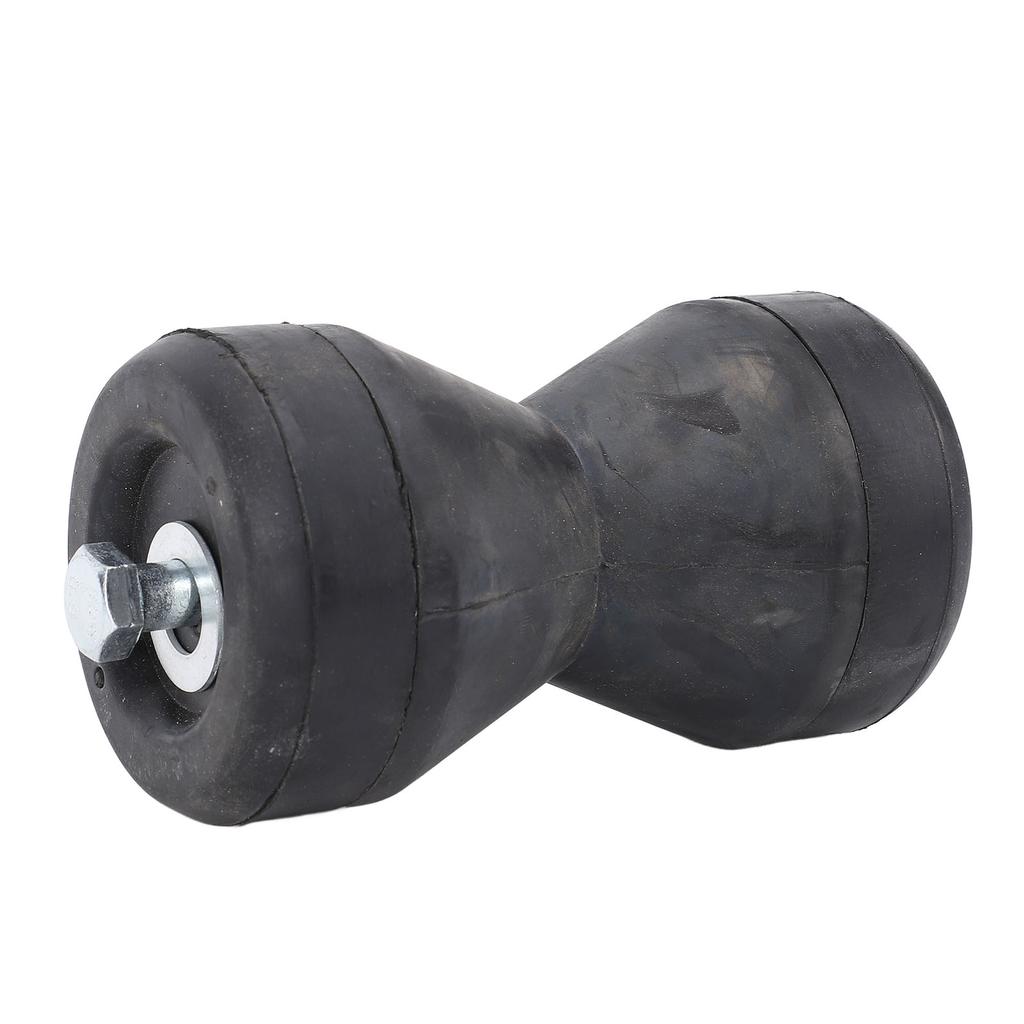 Boat Bow Trailer Roller Shockproof 95mm Black Rubber Bow Stop Bell Roller Enduring Marine Tool for Yacht