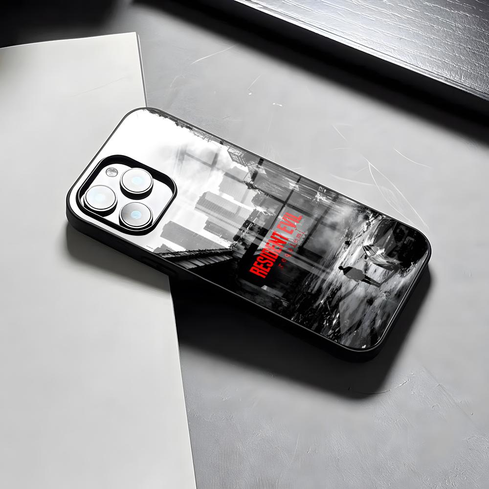 RESIDENT EVIL Game Phone Case For IPhone 17 Pro Max 15 Pro 16 14 Plus 12 13 Mini 11 Pro Shockproof Glass Cover
