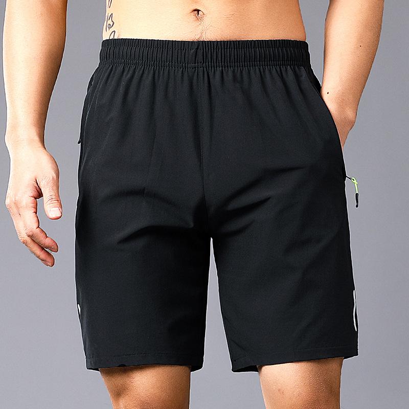 Male Loose Shorts Casual Men High Elastic Waist Pocket Wide Legs and Beachwear Holiday Short Pants