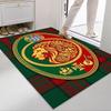Royal Emblem Checkerboard Background carpet Living room and bedroom mats Suitable for all seasons Doormat Protective pad Fashion