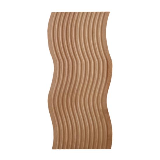 Wooden Serving Platter, Geometric Design Boho Decorative Serving Tray for Fruit, Bread, Vegetables, Multi-use Organizer Tray for Coffee Table, Dinner,