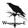 Metal Weather Vane Spray Painted Finish Wind Direction Indicator European Style Garden for