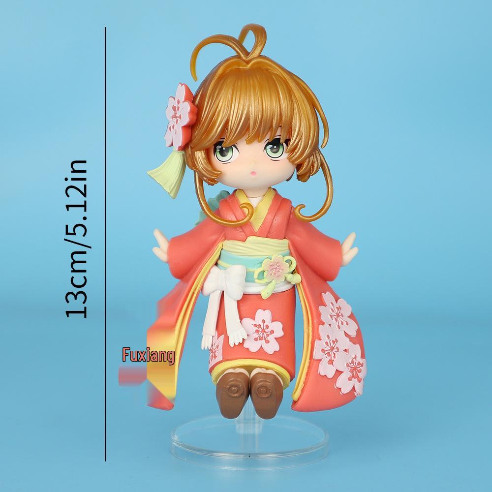 New Magic Girl Sakura Kimono Figure - Beautiful Car Ornament with Tomoyo Blind Box