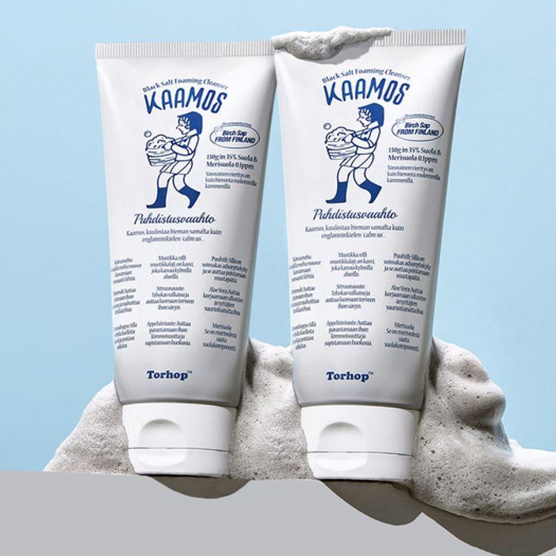 Camos Black Salt Foam Cleanser 130g x 2