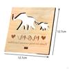 Wooden Plaque Mother's Day Gift,Elephant Mother and Child Mom Sign Wood Decor,