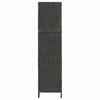 4 Panel Black Room Divider 154 * 160 Cm Woven Water Hyacinth