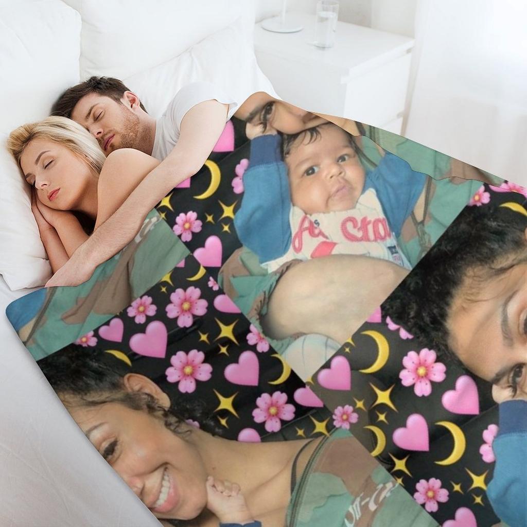 Queen Naija Throw Blanket christmas decoration Custom Hairys Cute Blankets