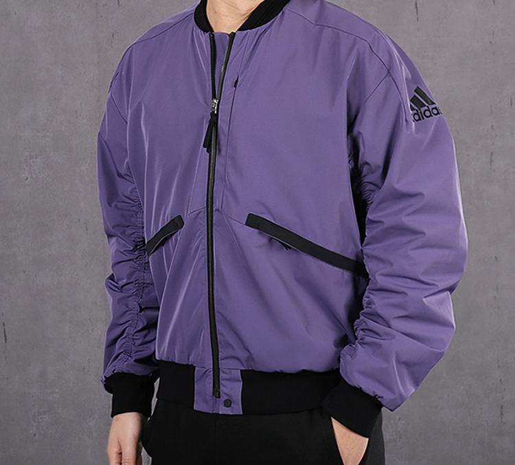adidas Jackets Men's Tech Purple/Black Stand Collar Moderate Other FM9384