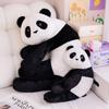 Riesenpanda Wurfkissen Plüschtier Puppe schwarz-weiße Panda-Puppe Mädchen beruhigende Stoffpuppe Geburtstagsgeschenk