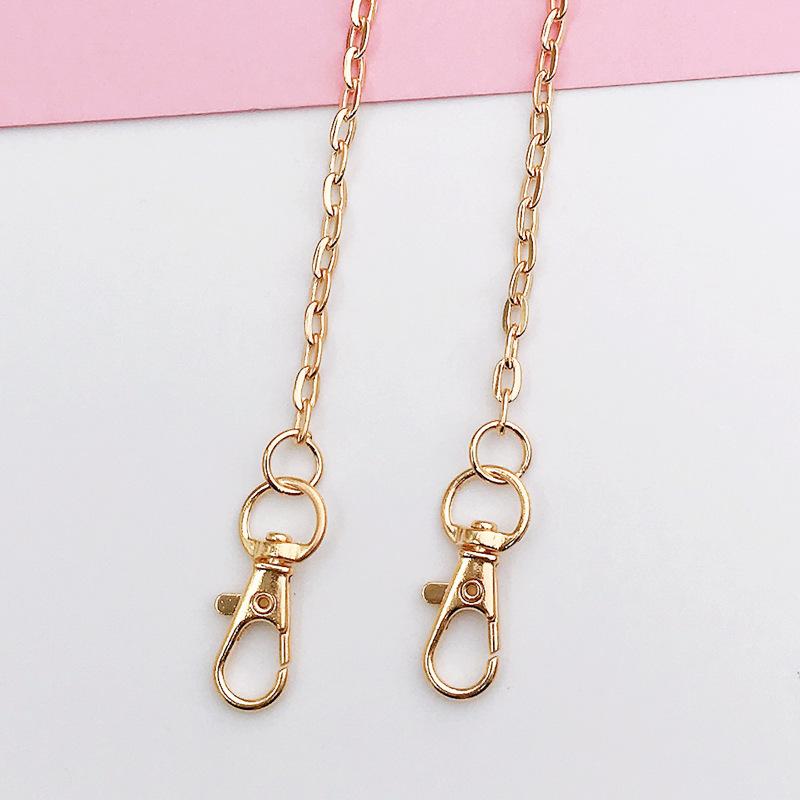 Metalowy łańcuszek do telefonu crossbody odporny na upadki z klipsem i smyczą 125 cm