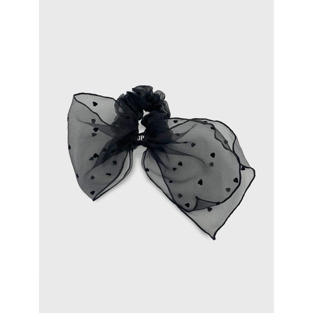 Heart See-Through Ribbon Scrunchie Jp-24-437S