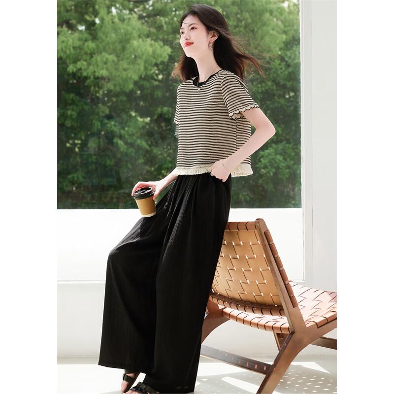 Women's Striped Short Sleeve T-Shirt