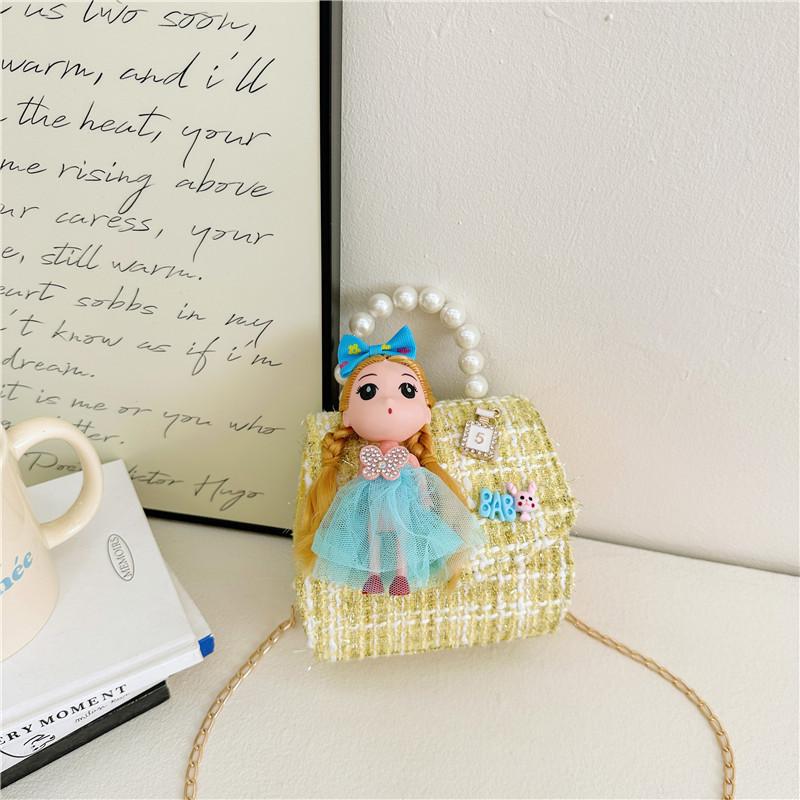 Cute Cartoon Character Princess Tote Bag For Kids With Charming Color Options Yellow