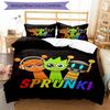 3pcs Sprunki Bedding Set Duvet Cover Closure Includes 1 Duvet Cover & 2 Pillowcases, Soft and Comfortable for All Seasons.
