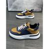 Nuove scarpe sportive in pelle leggere per la primavera con plateau scarpe casual comode qs