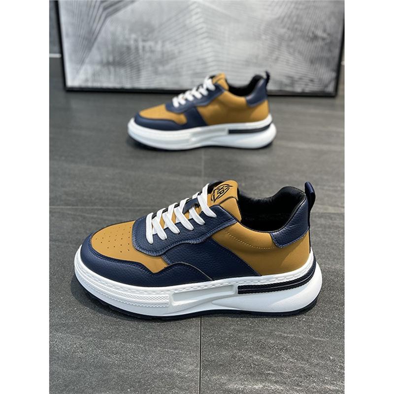Nuove scarpe sportive in pelle leggere per la primavera con plateau scarpe casual comode qs