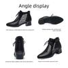 Soft Leather Pointed Toe Openwork Women's Shoes, Versatile Low-heeled Mesh Panty Toe Sandals, Fashionable Chunky Heeled Mesh Lace-up Sandals