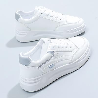 Kleine weiße Schuhe Damen Frühling und Herbst neue dicksohlige Ins trendige und vielseitige Nischen-Sport- und Freizeit-Pop-Dad-Board-Schuhe