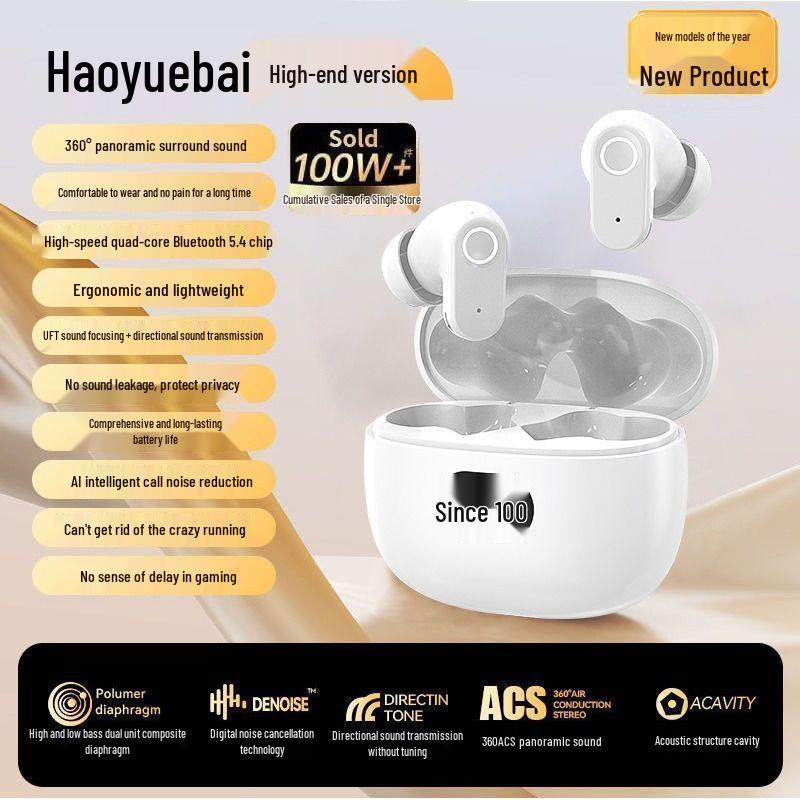 

2025 Bluetooth Earbuds: Long Battery, Noise Cancelling, Sports-Ready, High Quality Sound, Universal Fit for Android