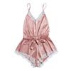 New Fashion Sexy Bodysuit Jumpsuit Lace Satin Silk Sleepwear Lingerie Underwear