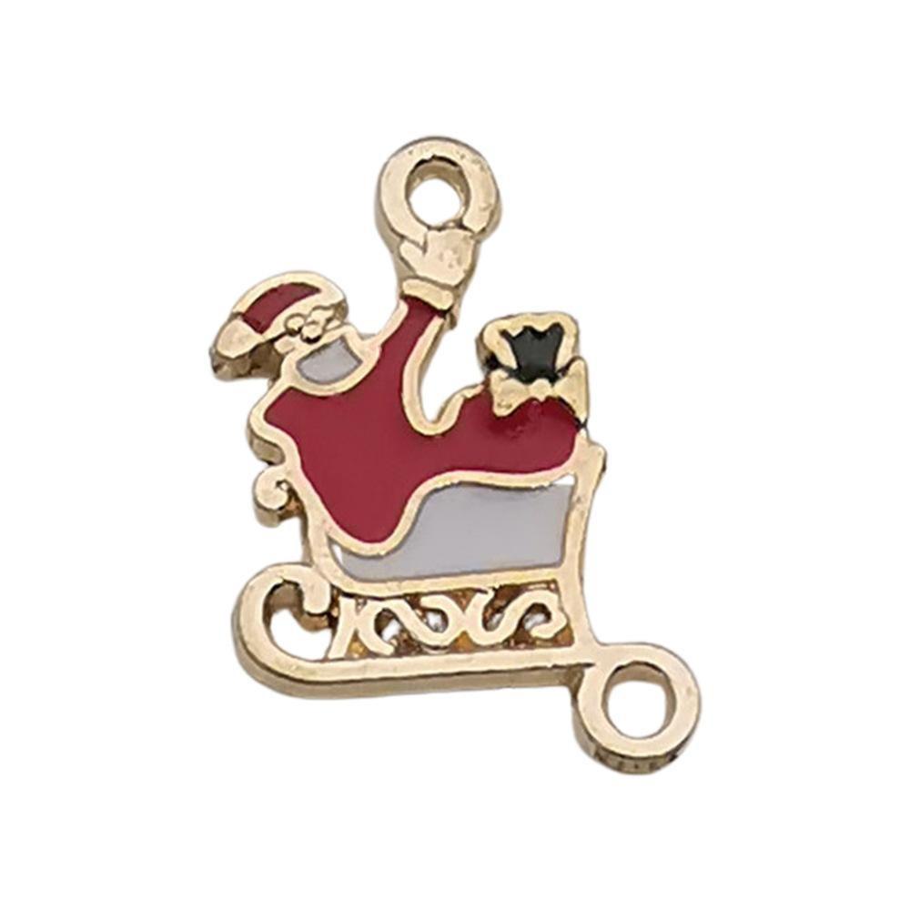 140 Kinds Of Christmas Drips Santa Claus Snowman Snowflake Deer Earrings Bracelet Pendant Diy Jewelry Accessories