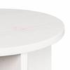 Coffee Table Set 2 pcs White Solid Pine Wood