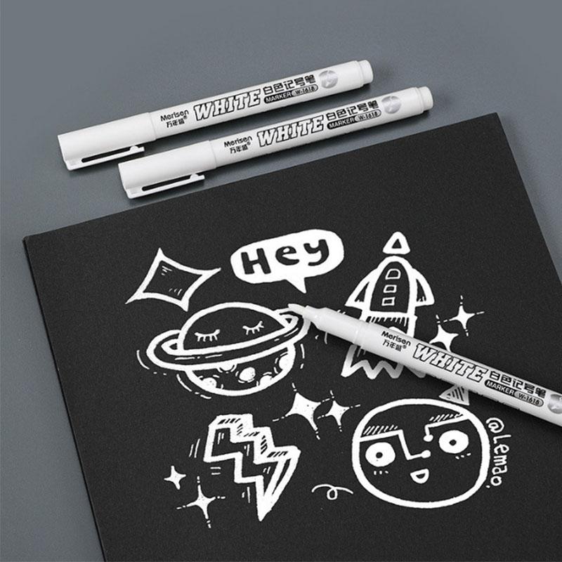 NEW 10PCS Gel Pens Waterproof Metal Marker Permanent White Paint Pen Washing Art Painting Graffiti Pens Art Supplies School Stationery