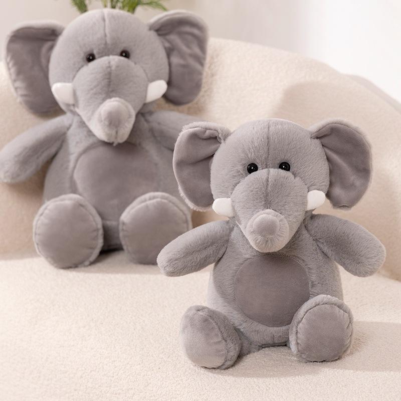 Cute Cute Gray Elephant Doll Plush Toy Long Nose Baby Elephant Doll Children Soothing Pillow Rag Doll