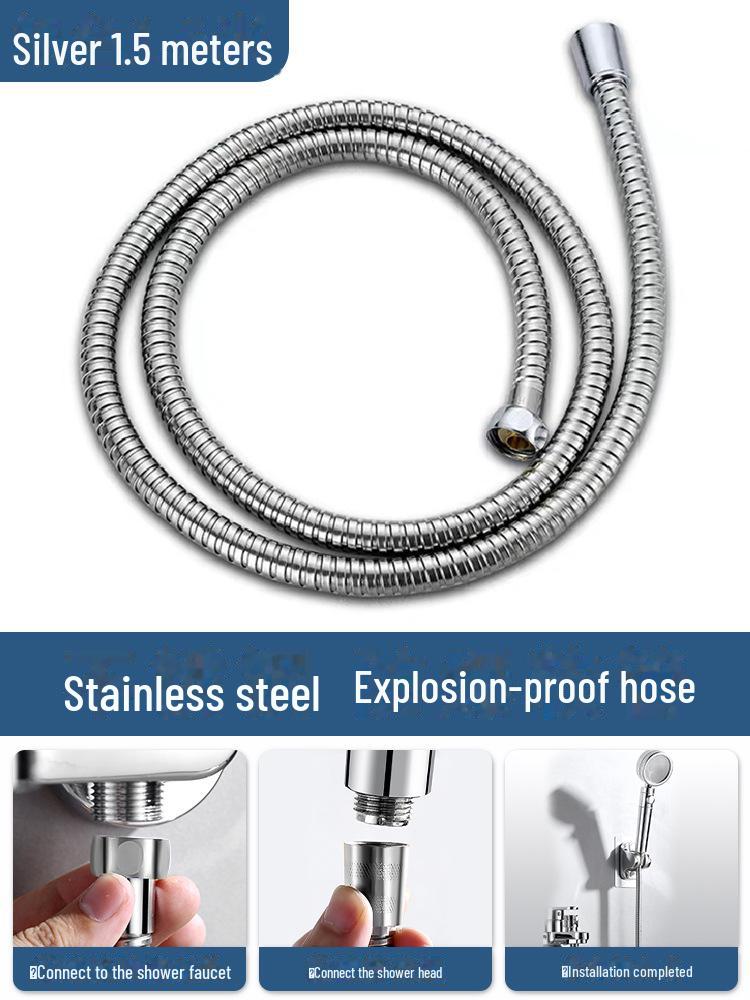 

Душевая лейка высокого давления для ванной комнаты с усилителем и водонагревателем 1.5m hose